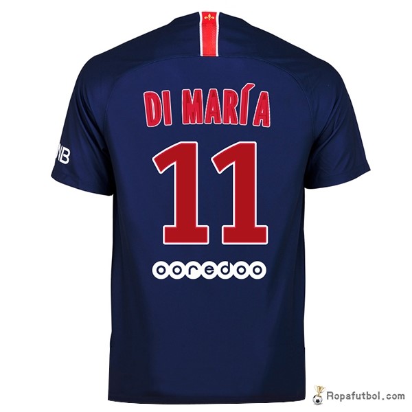 Camiseta Paris Saint Germain Replica Primera Ropa Di Maria 2018/19 Azul